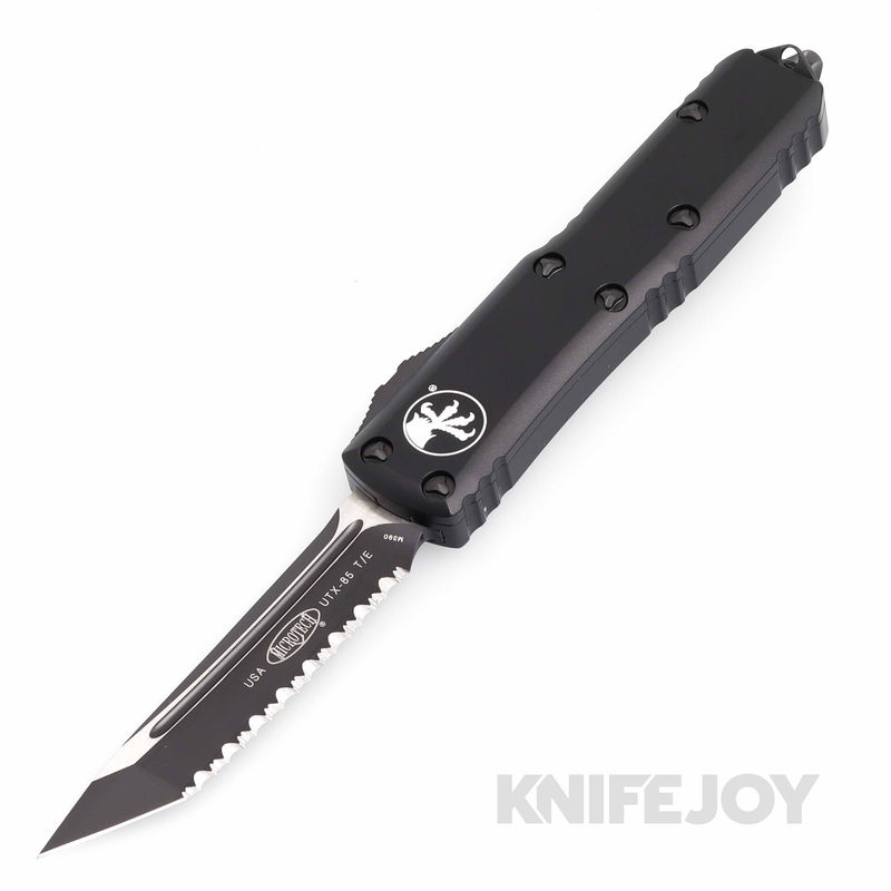 MICROTECH 233-3T UTX-85 II OTF Auto Tactical Full Serrated Standard with Black Aluminum Handles
