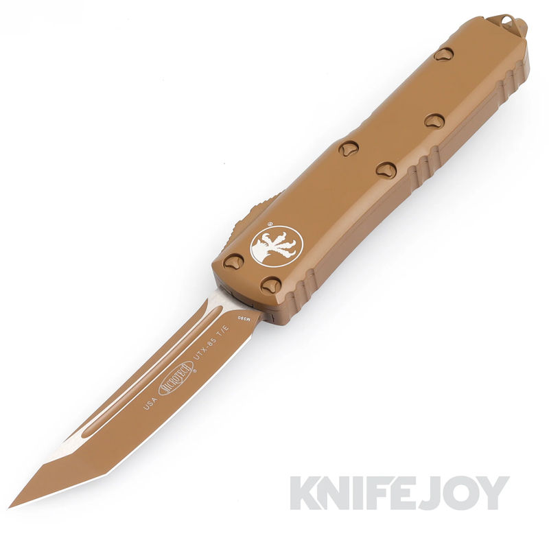 MICROTECH 233-1CTA UTX-85 II OTF Auto Cerakote Tan Tanto Standard with Cerakote Tan Aluminum Handles