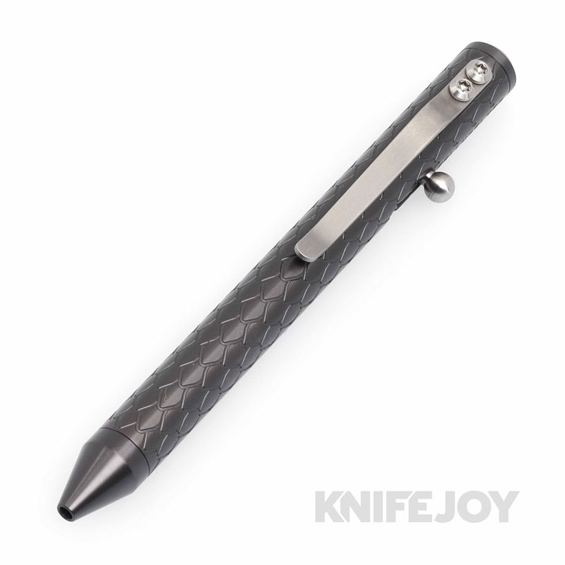 Fellhoelter TiBolt Zirconium G2 Pen Dragon Scale Engraved