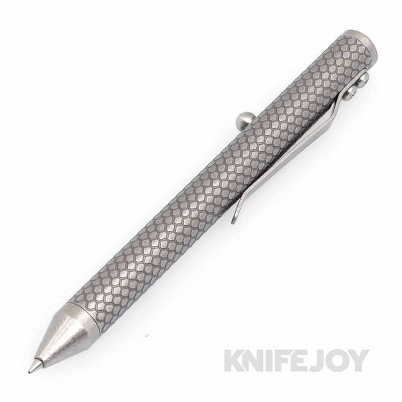 Fellhoelter Tibolt Small Dragon Scales Full Engraved Titanium Pen