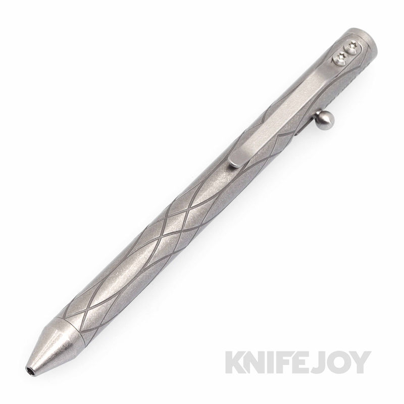 Fellhoelter Tibolt 2 Tone Spiro Large Circle Engraved Titanium Pen