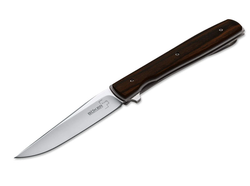 Boker Knives Boker Plus 01BO734 Urban Trapper Folder Knife Plain Blade with Cocobolo Wood Handles