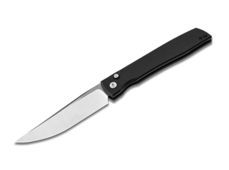 Boker Knives Boker BOK110074 Urban Trapper Automatic Satin Blade with Black Aluminum Handles