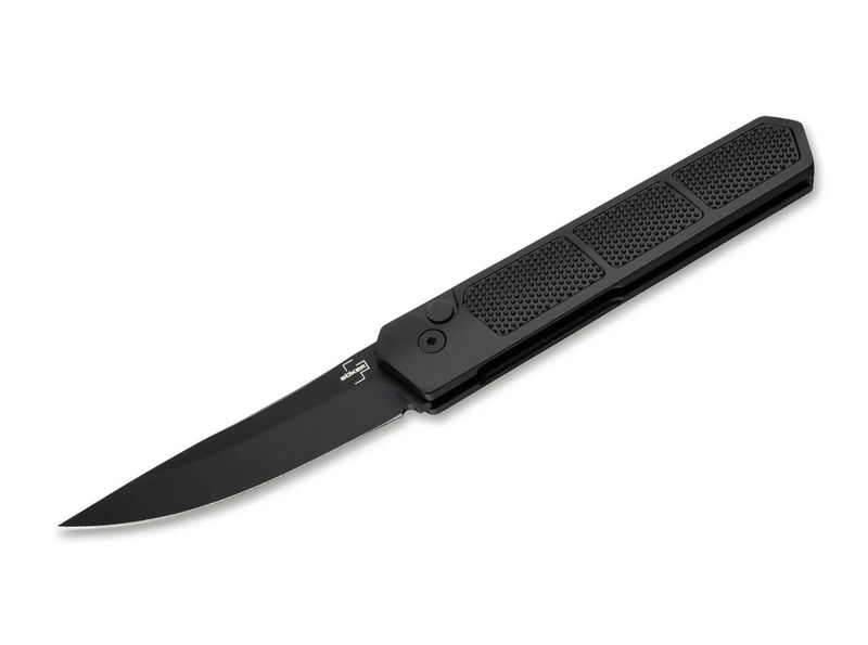 Boker Knives Boker Plus 01BO474 Kwaiken Auto OTF Black Blade with Black Grip Aluminum Handles