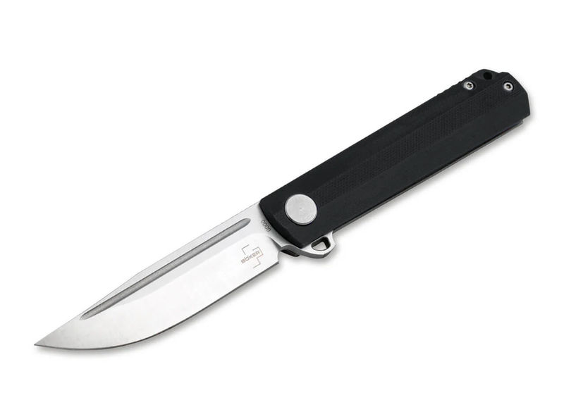 Boker Knives Boker Plus 01BO674 The Cataclyst Framelock Flipper Satin Blade with Black G10 Handles
