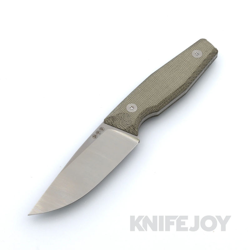 Boker Daily Knives 121511 AK4  Alex Kremer Designed 3V Fixed Blade Knife with Green Canvas Micarta Handle and Kydex Sheath