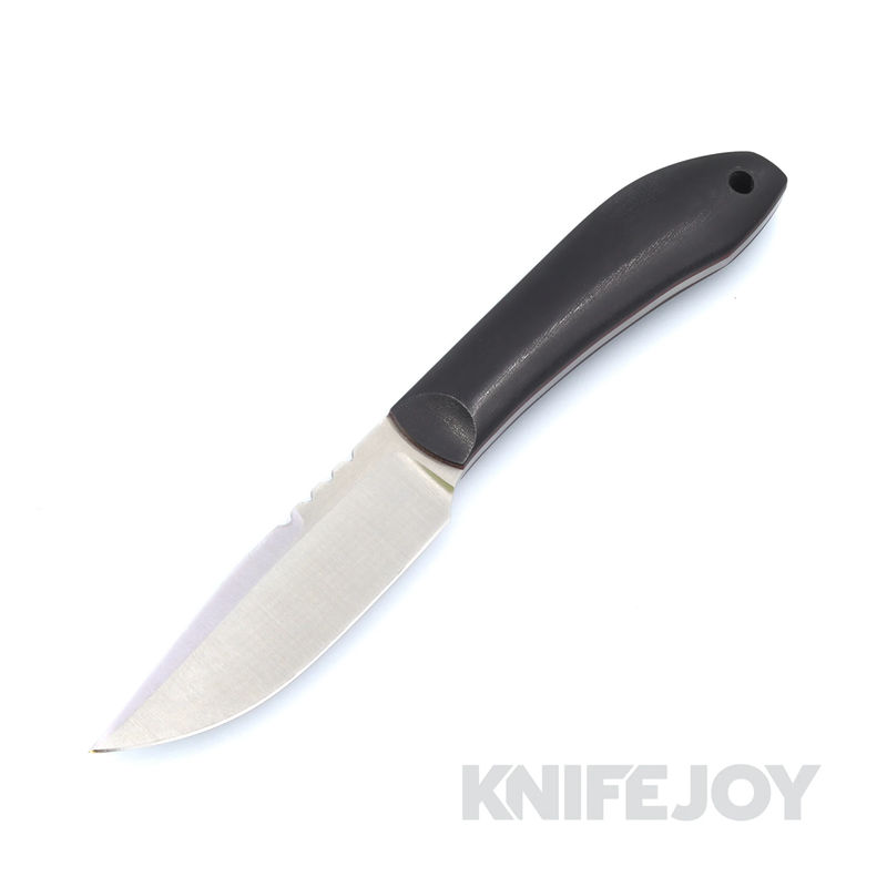 Boatright Bladeworks Custom Mudlark #009 154CM Fixed Blade with Black Linen Handles and Red Liners