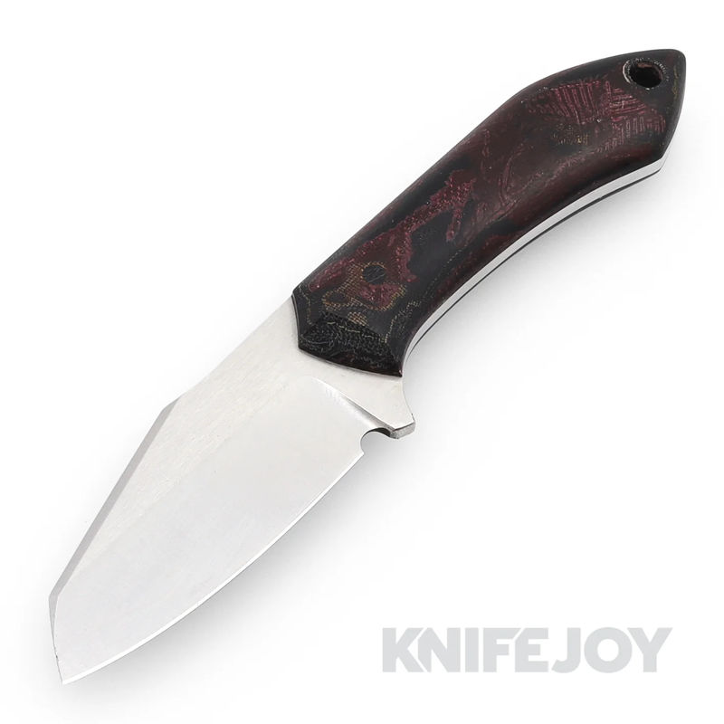 Boatright Bladeworks Custom Moraine-S Fixed Blade CTS-BD1 Steel with Sangria Burl Micarta Handles