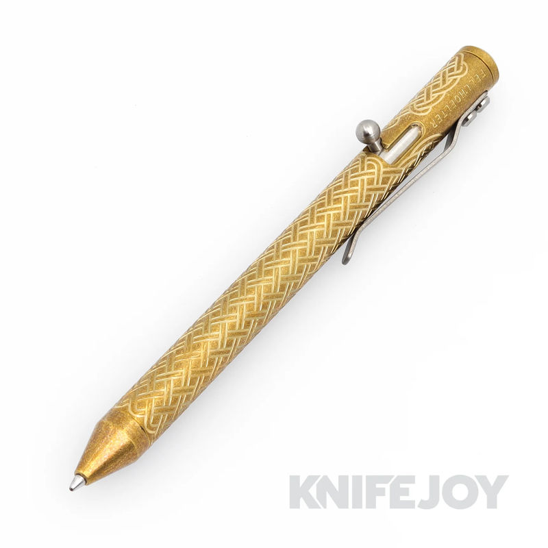 Fellhoelter Tibolt Brass Engraved Full Celtic Pen