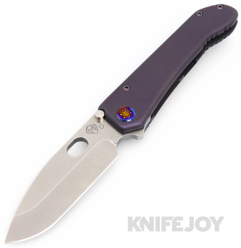 Medford Knives 187DP Texas Blade Show 2024 D2 Tumbled Blade with Cement Rounded Contoured Handles/ Flamed Hardware and Clip