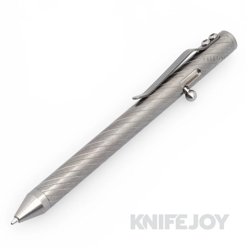 Fellhoelter Tibolt Full Size Twist Engraved Titanium Pen