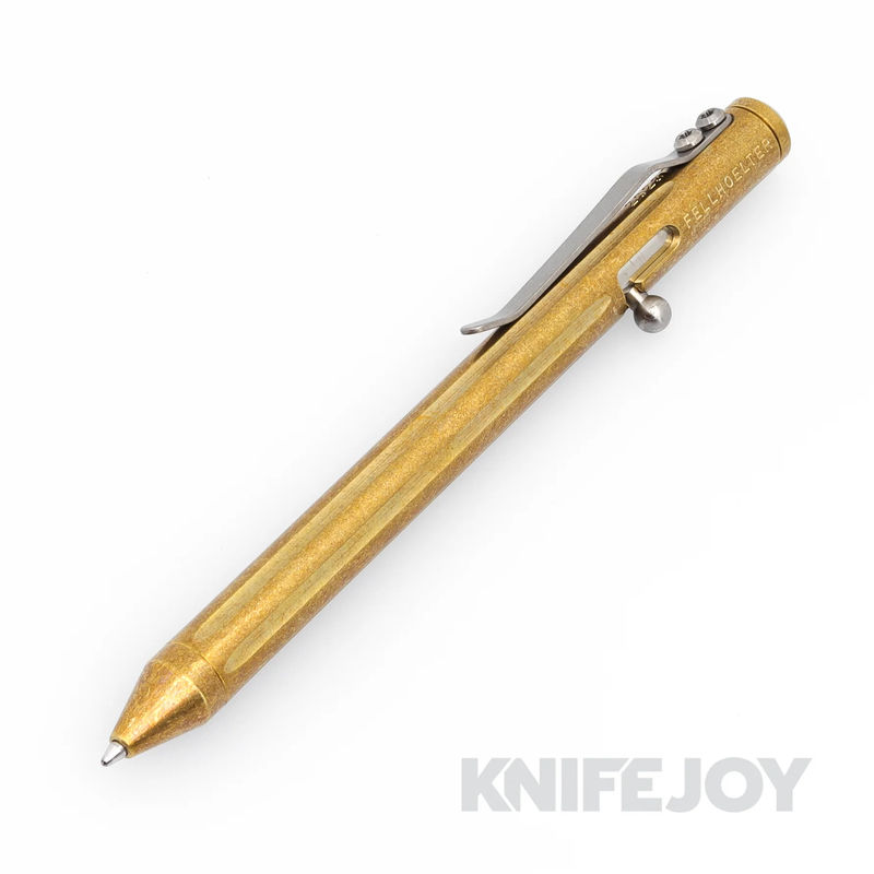 Fellhoelter Tibolt Brass Engraved Full Fluted Pen