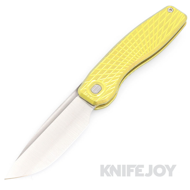 Brown Knives Custom Mini FSD #386 Stonwashed CPM-154 Blade with Milling Style #2 Titanium Handles