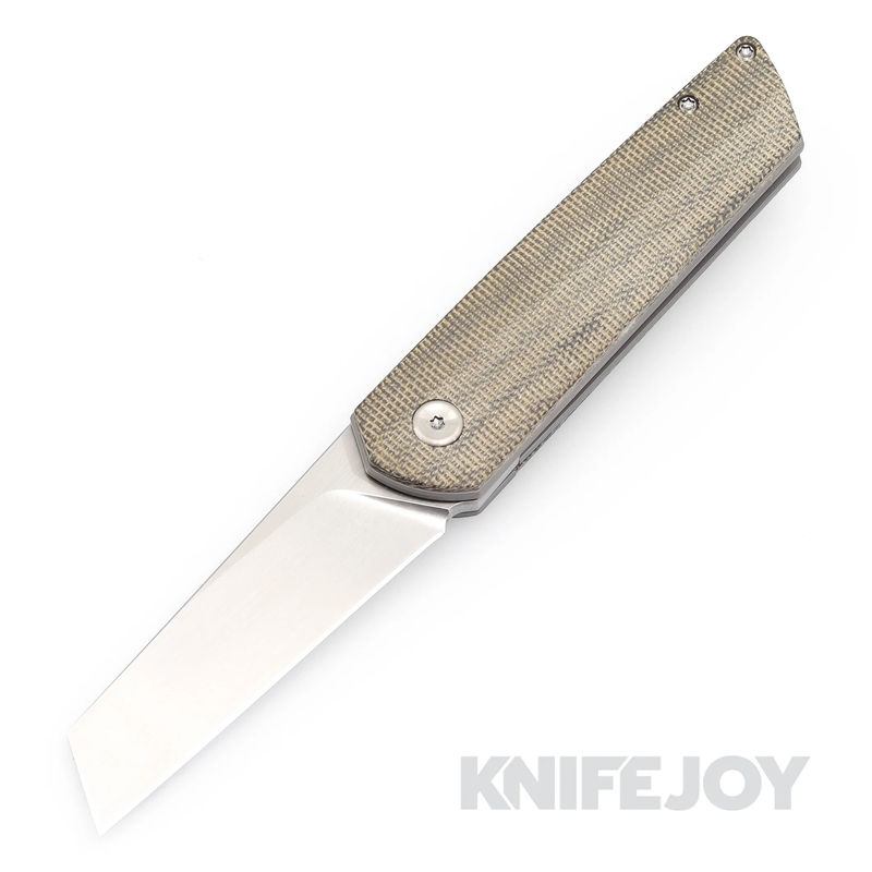 Brian Brown Knives Finch Liner Lock M390 Hand Rubbed Satin Blade with Green Micarta Handles