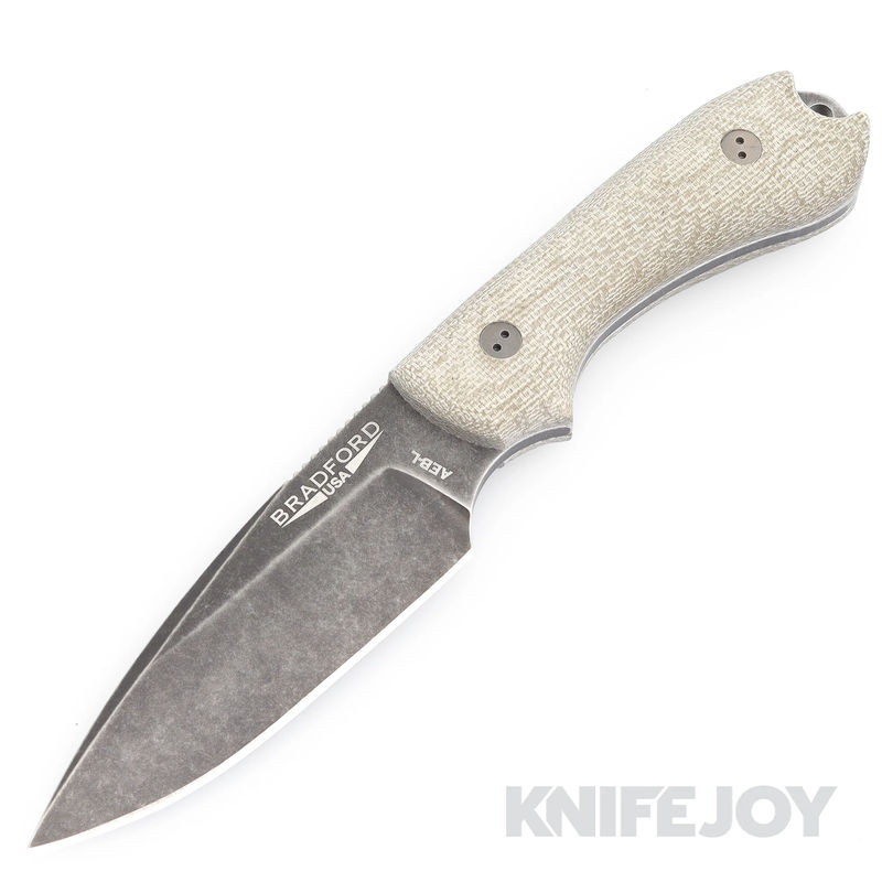 Bradford Knives BRAD3FE102NAEBL Guardian3 Nimbus Blade with 3D Black Micarta Handles