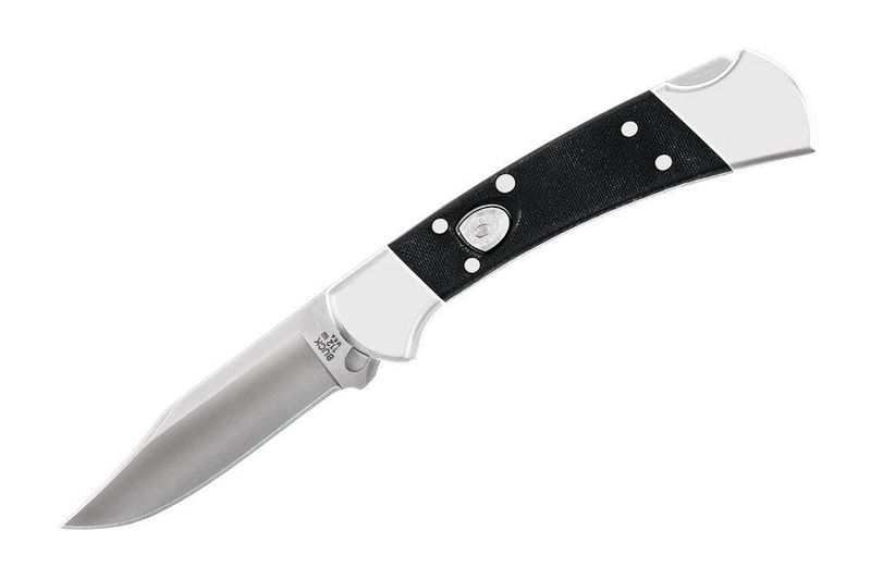 Buck 0112BKSA-B Black G10 Auto Elite Folding Ranger Knife
