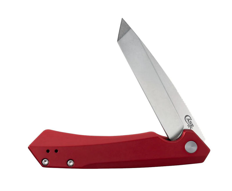 Case RED Anodized Aluminum Red Kinzua Flipper (CASE64664)