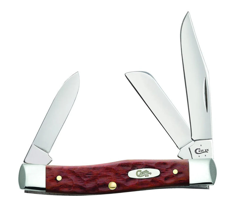 Case Chestnut Bone Standard Jig Chrome Vanadium Medium Stockman   (07008)