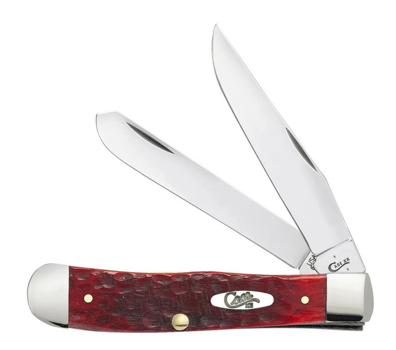 Case Dark Red Bone Standard Jig Chrome Vanadium Trapper   (06984)