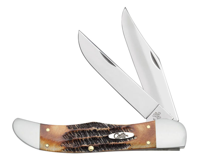 Case 6.5 BoneStag Folding Hunter with Leather Sheath   (03574)