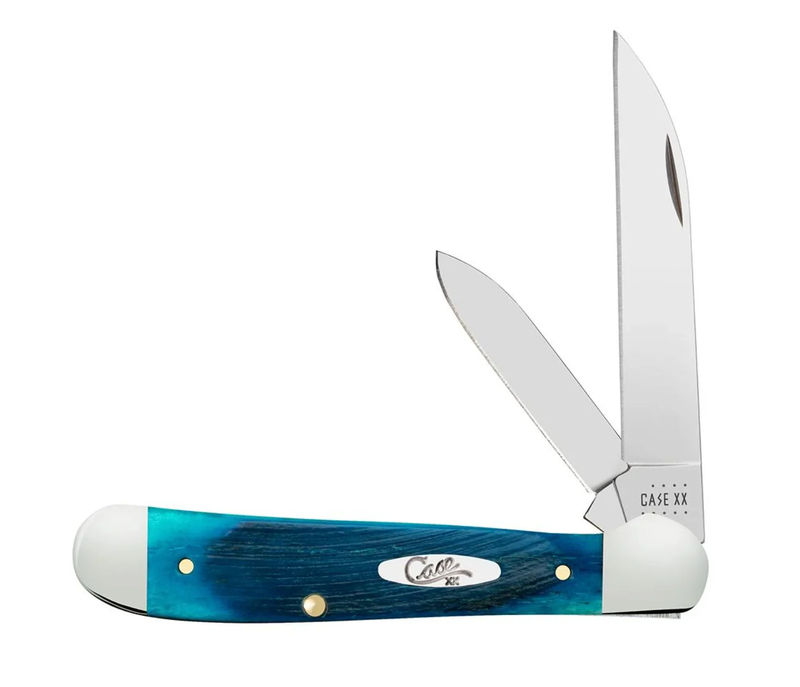 Case Caribbean Blue Bone Sawcut Jig Copperhead (CASE25588)