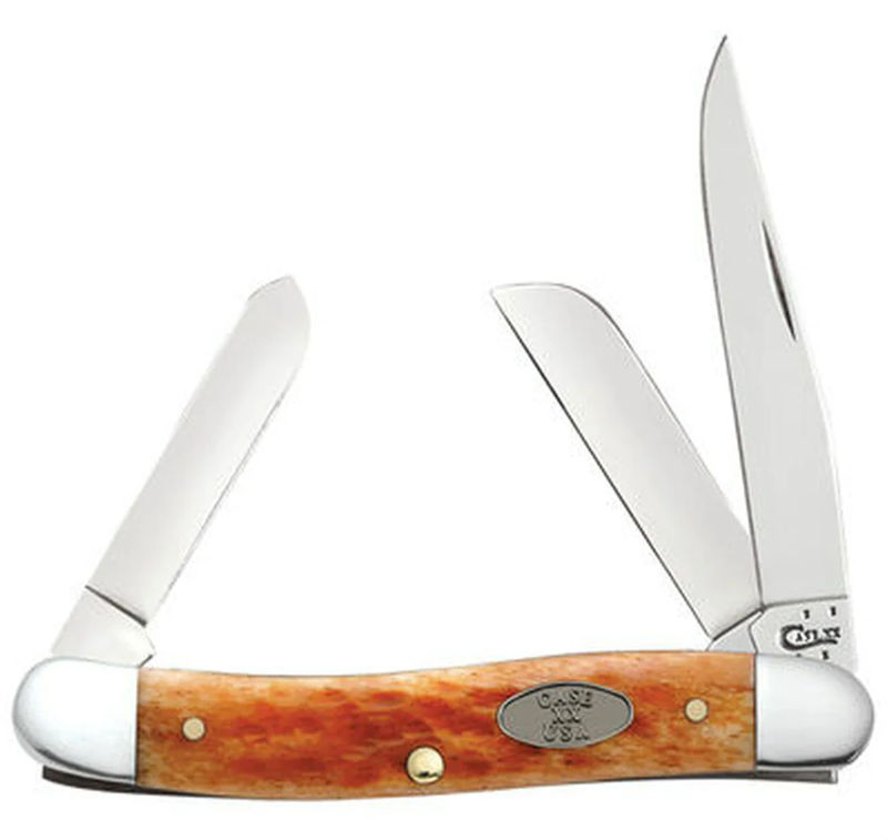 Case Medium Stockman Pocket Worn Whiskey Bone CV (CASE23005)