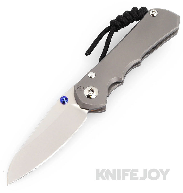 Chris Reeve Knives Small Inkosi Plain Insingo Magnacut Blade with Glass Blasted Titanium Handles