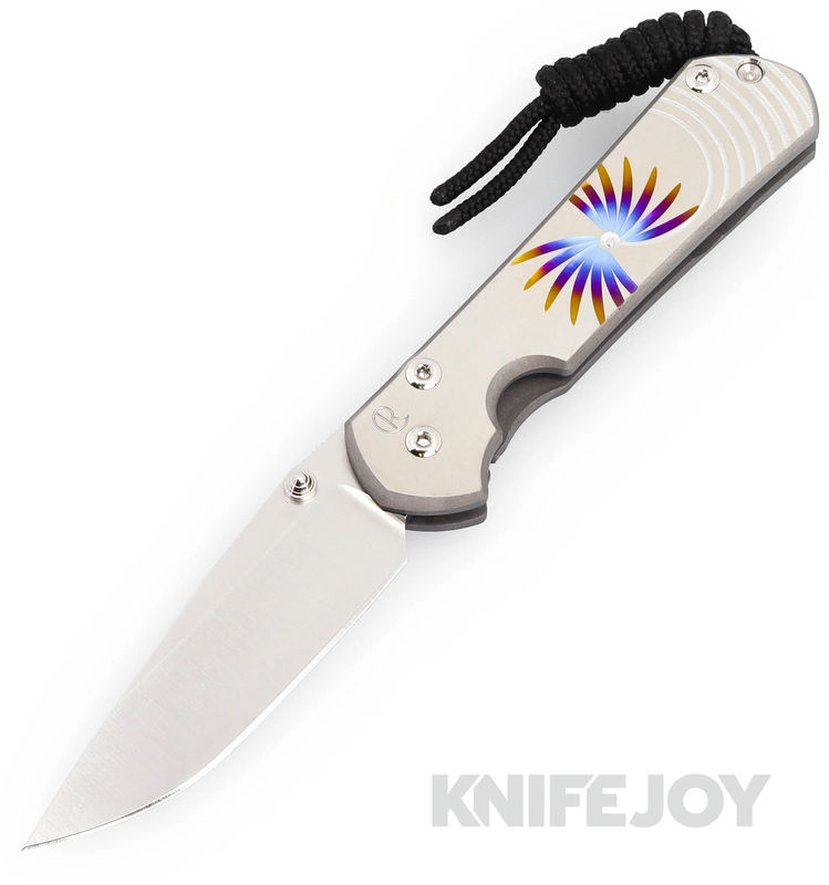 Chris Reeve Knives Small Sebenza 31 Drop Point Magnacut Blade with Unique Design/ Titanium Handles