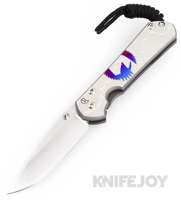 Chris Reeve Knives Small Sebenza 31 Drop Point Magnacut Blade with Unique Design/ Titanium Handles