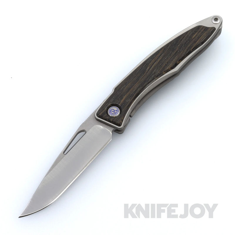 Chris Reeve Knives Mnandi with Clip Point Magnacut Blade and Titanium Handles with Bog Oak Inlay