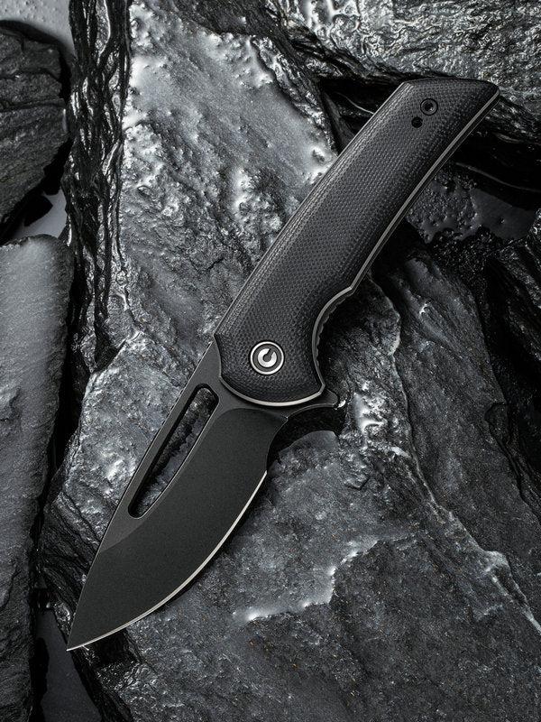 We Knife - CIVIVI Odium Liner Lock Black G10 Black Blade Knife