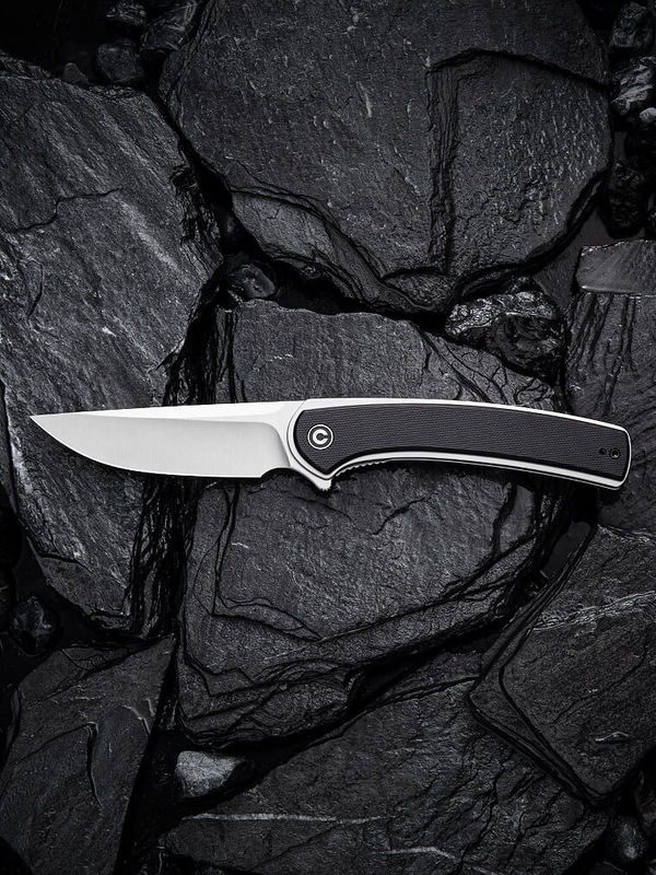 We Knife  - CIVIVI Asticus Liner Lock Knife Black G-10 (3.8" Satin)