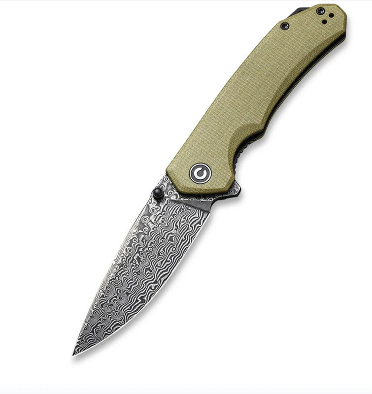 We Knife - Civivi Brazen Filpper Knife - Olive Micarta Handle Handle
