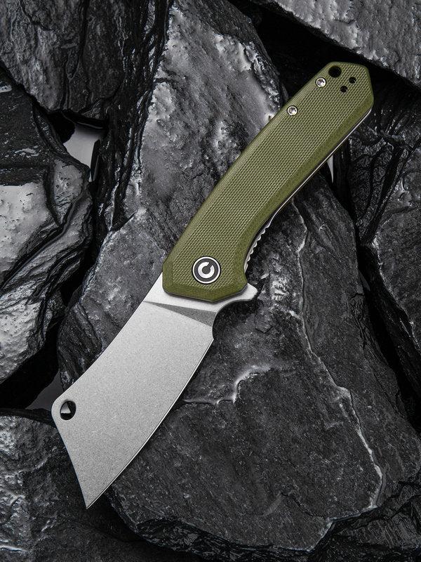 We Knife - CIVIVI Mini Mastodon Liner Lock Green G10 Knife