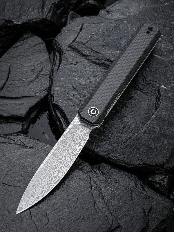 We Knife -CIVIVI Exarch Linerlock Knife Damascus G10 Handles