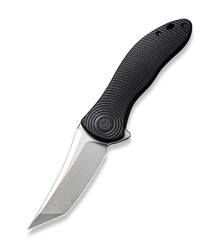We Knife -CIVIVI Synergy3 Stonewashed Nitro-V Tanto Blade with Black G10 Handles