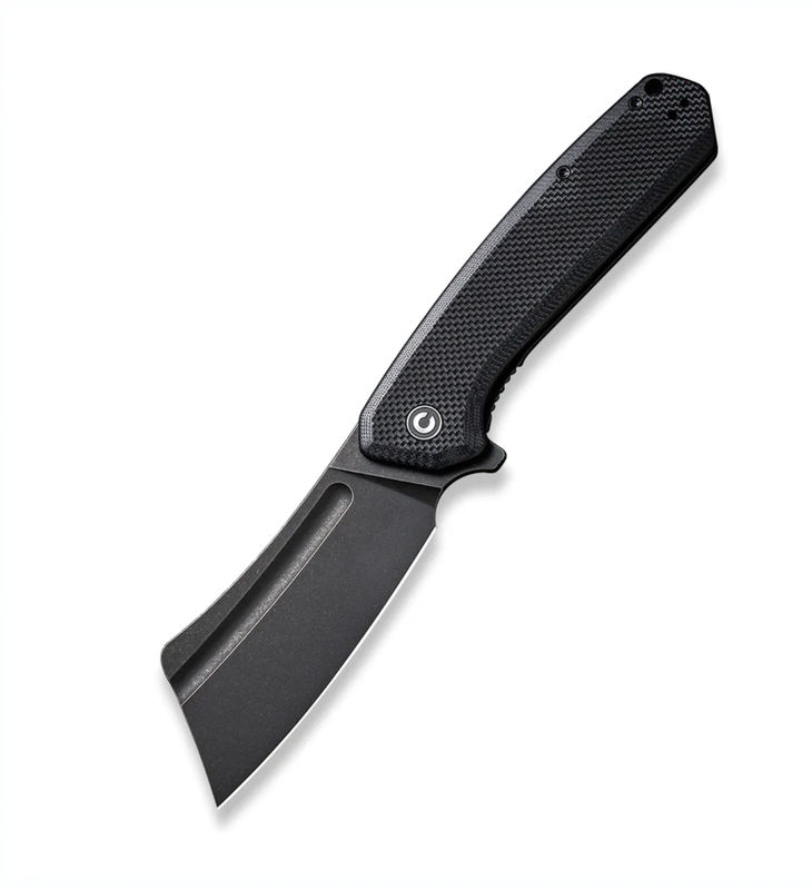 We Knife - CIVIVI Bullmastiff Liner Lock Black Coarse G10 with Black Stonewashed Blade