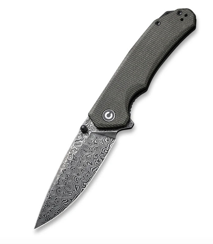 We Knife - Civivi Brazen Filpper Knife - Dark Green Micarta Handle Handle
