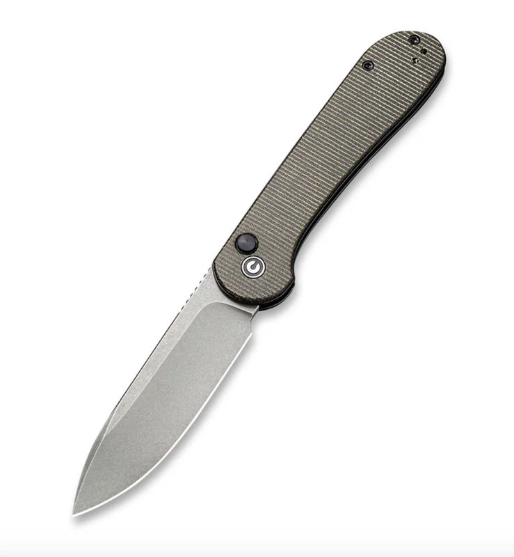 We Knife - Civivi Button Lock Elementum - Dark Green Handle