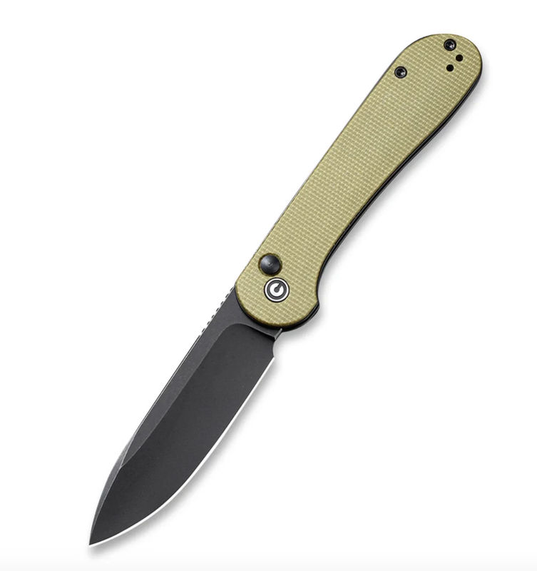 We Knife - Civivi Button Lock Elementum - Olive Micarta Handle