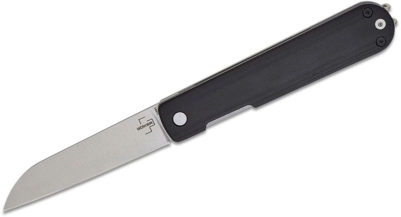 Boker Knives Boker Plus 01BO898 Friday Front Flipper Satin Nitro-V with Black G10/ Steel Handles - Scratch & Dent