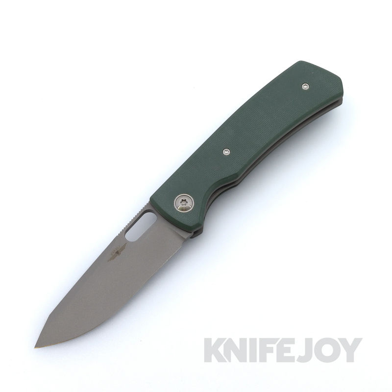 Jarosz Custom Knives Kali Titanium Liner Lock AEB-L Blade with Forest G10 Scales