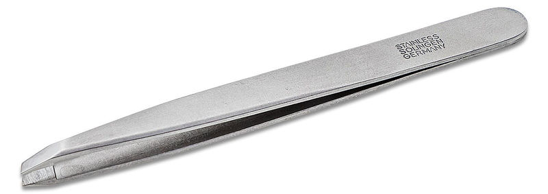 DOVO 46351201 Professional Slant Tip Stainless Steel Tweezers From Germany