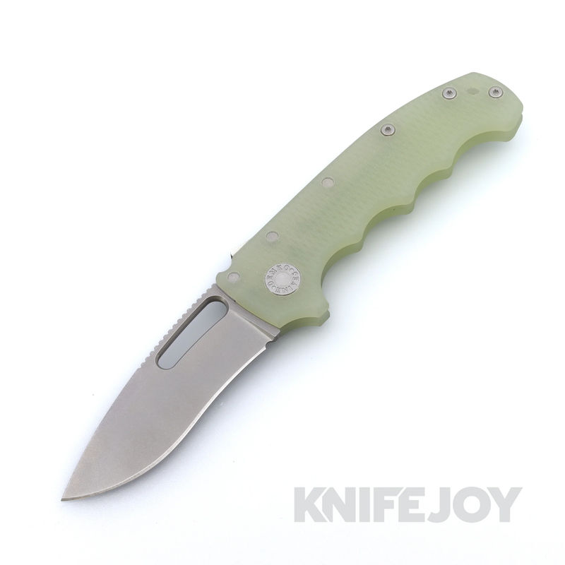 Demko Knives MG AD20S Kopis 20CV Blade with Natural Peel-Ply G10 Finger Groove Handles