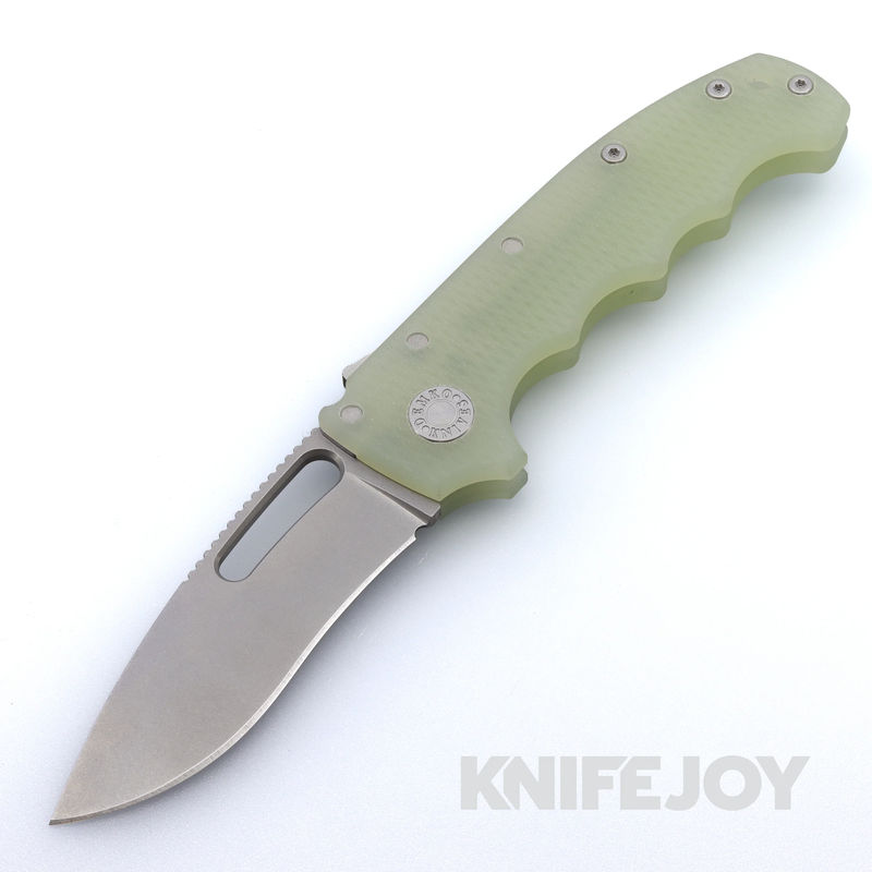 Demko Knives MG AD20S Kopis 20CV Blade with Natural G10 Finger Groove Handles