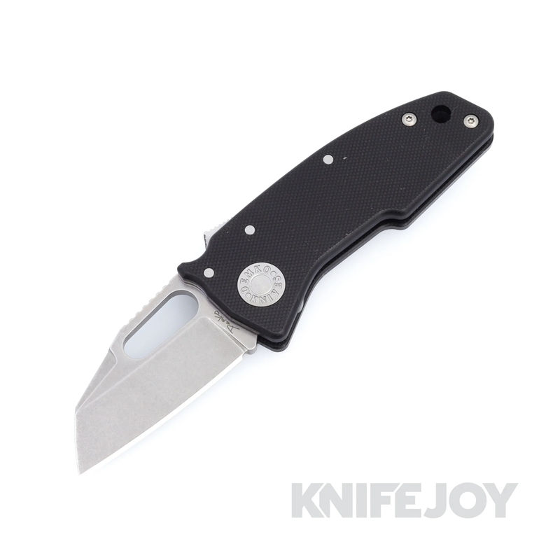 Demko Knives AD20.5NS20CVBLKG10-SF Nano-Shark 20CV Shark Foot Blade with Black G10 Handles