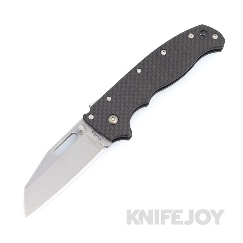 Demko Knives AD20.5D2CF-SF D2 Shark Foot Blade with Carbon Fiber Handles