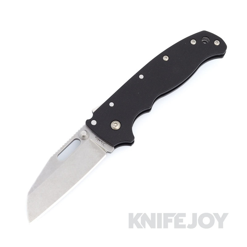 Demko Knives AD20.5D2PPBG10-SF D2 Shark Foot Blade with Peel Ply Black G10 Handles