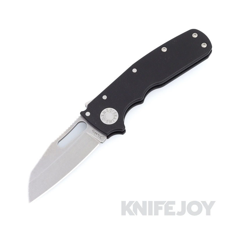 Demko Knives AD20.5SC20CVBLKG10-SF Shark Cub 20CV Shark Foot Blade with Black G10 Handles