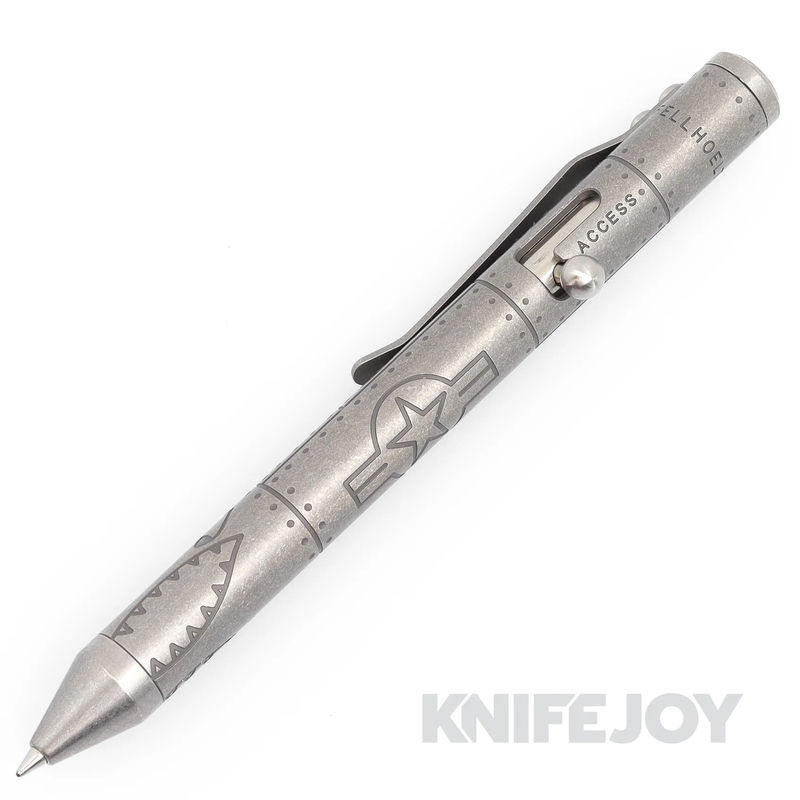 Fellhoelter TiBolt G2 Pen Warthog Engraved Titanium Pen